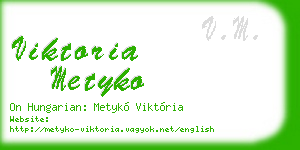 viktoria metyko business card