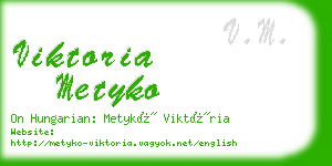 viktoria metyko business card